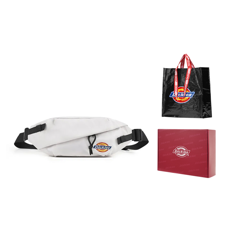 

Dickies Полиэстеровый поясной рюкзак унисекс черно-серый, Gift Included (Gray+Box+Shopping Bag)
