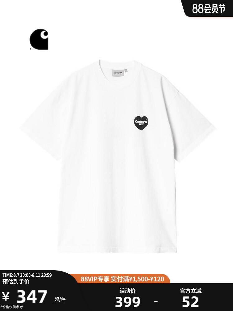 

Футболка мужская Carhartt WIP с цветочным принтом, черный
