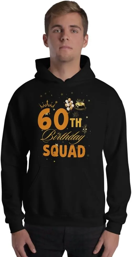 Худи для вечеринки в честь 60-летия Squad, женская и унисекс Generic, черный