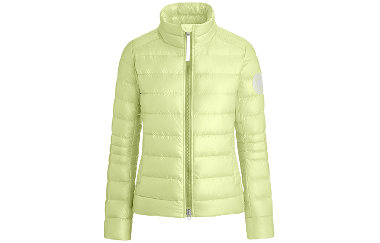 Canada Goose Пуховая куртка Cypress Series SS22 женская, желто-зеленая — фото 3