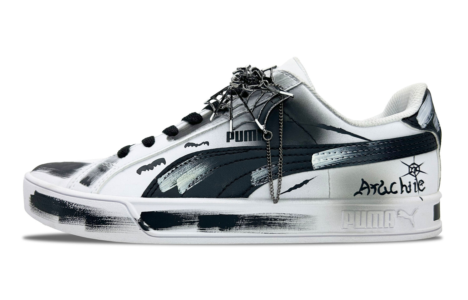 

Кроссовки Puma Smash Vulc Skateboarding Shoes Unisex Low-top Black, черный