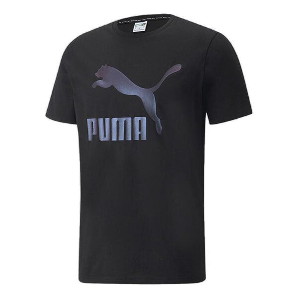 

Футболка classics logo metallic tee 'black' Puma, черный