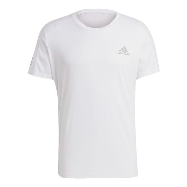 

Футболка mens own the run tee reflective crew-neck short sleeve white Adidas, белый