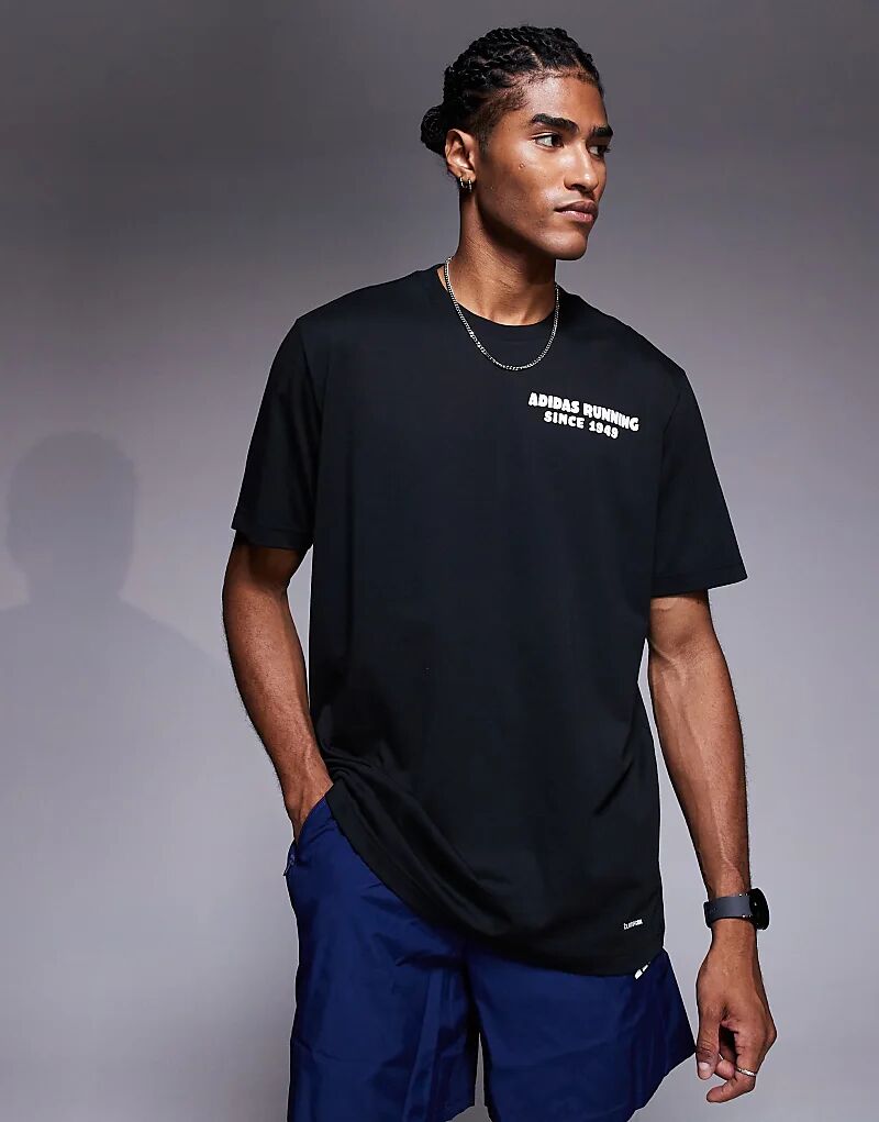 

Футболка adidas Running с графикой тако черного цвета Adidas Performance