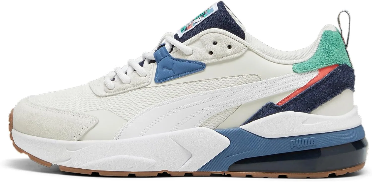 Кроссовки PUMA, Vis2k Мужские, белый/синий/серый