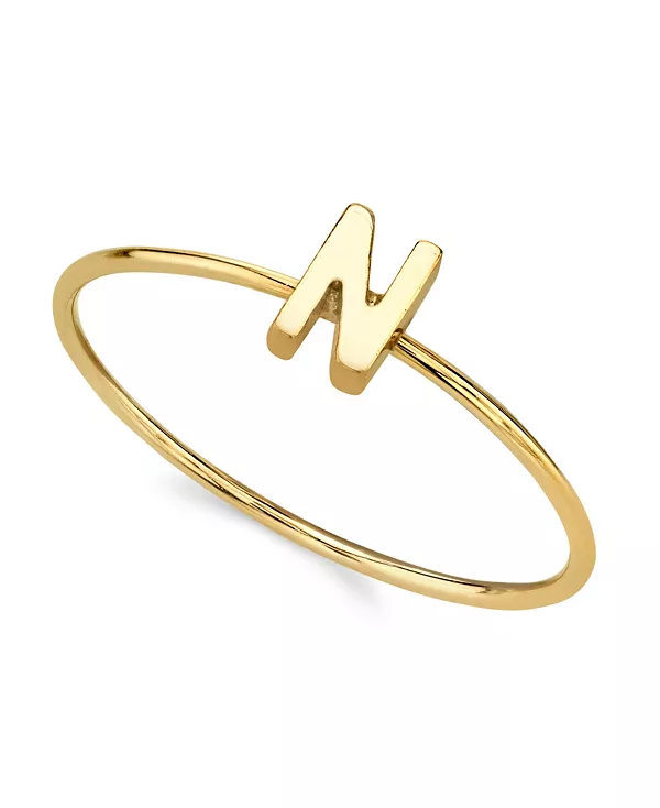 

Кольцо с инициалами из 14-каратного золота 2028, n