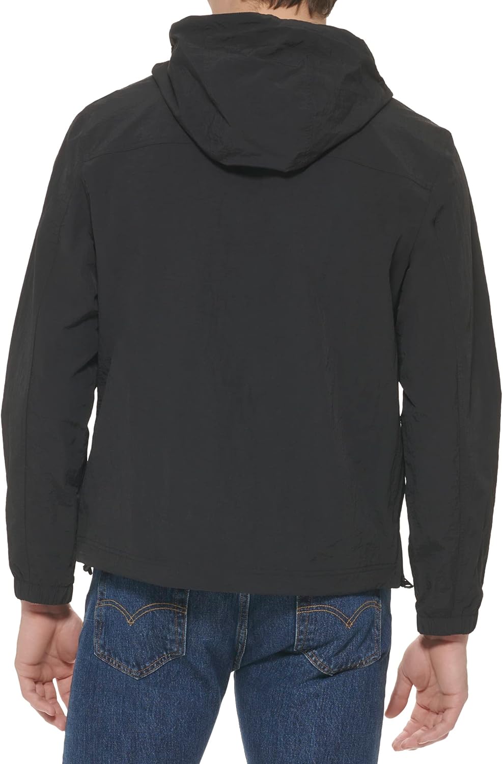 Куртка-ветровка Levi's Lightweight Taslan Hooded Popover, черный — фото 4