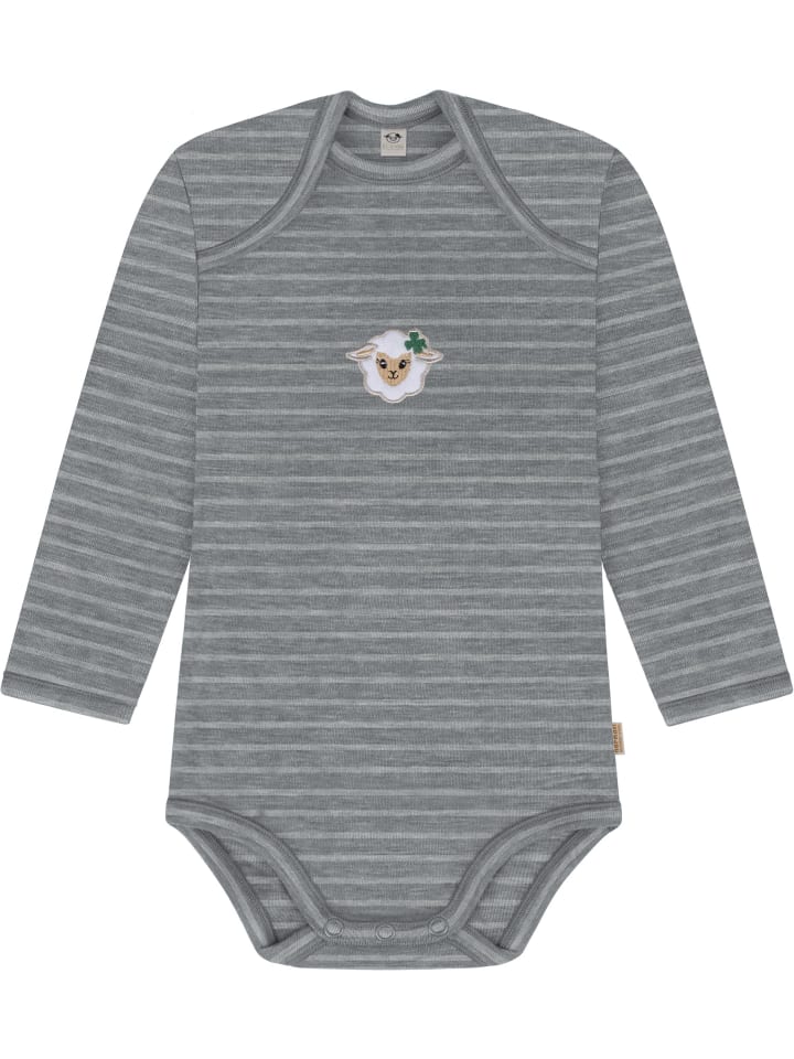 

Normani Outdoor Sports Детский боди с длинными рукавами из мериносовой шерсти, Окленд, серая полоска