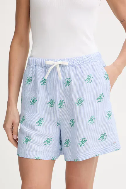 Шорты с льном SUMMER Tommy Hilfiger, синий