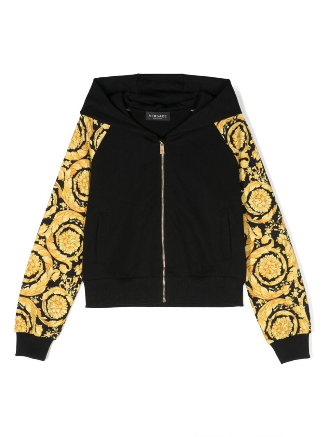 

Versace Kids куртка с принтом Barocco, черный