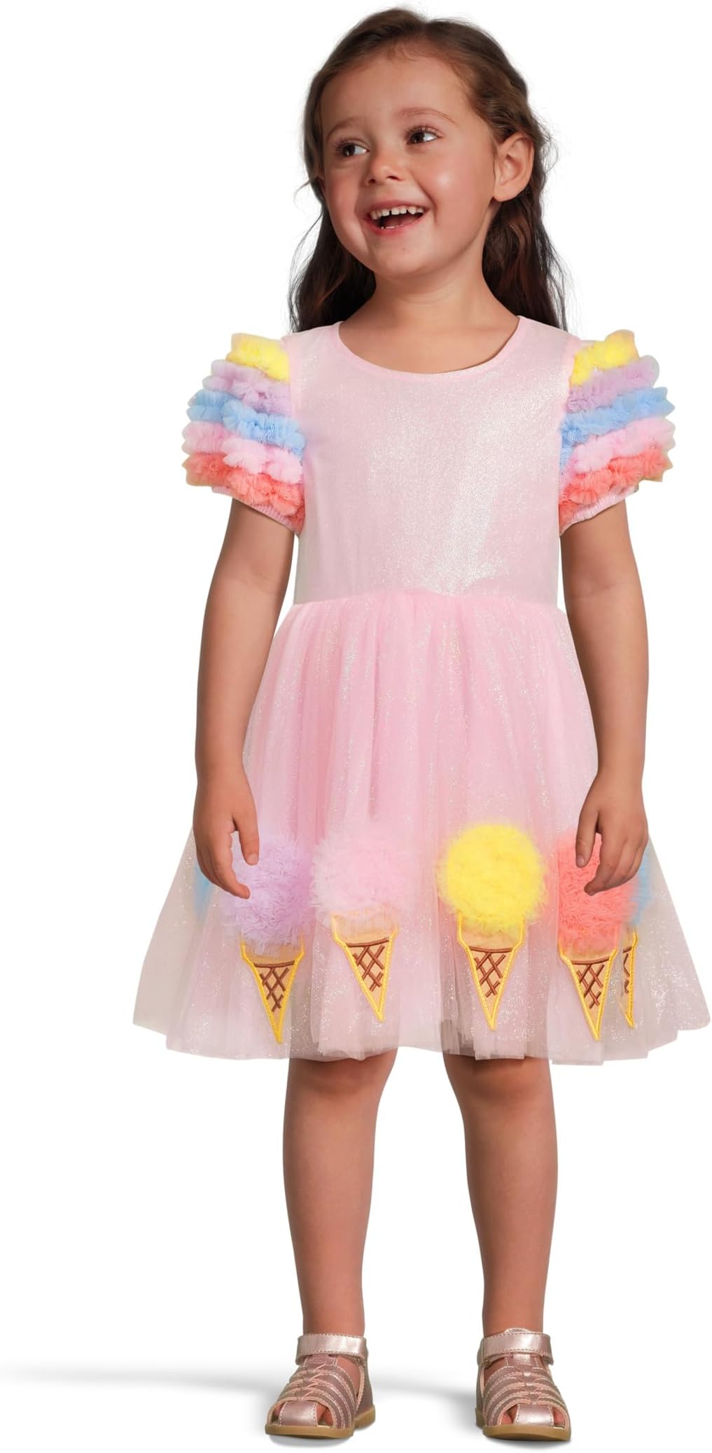 

Платье Lola and The Boys Ice Cream Shimmer Tulle Dress, розовый