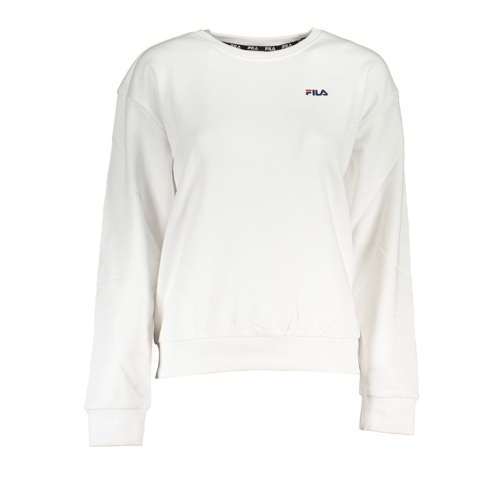 

Белый хлопковый свитер Fila