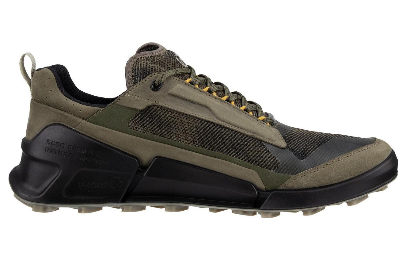 Кроссовки ecco Lifestyle Shoes Men Low-top Olive Green, зеленый — фото 3