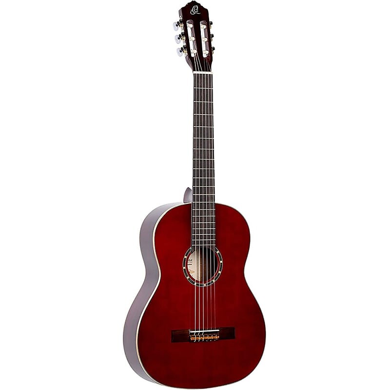 

Акустическая гитара Ortega Guitars 6 String Family Series Full Size Nylon Classical Guitar with Bag, Right-Handed, Spruce Top-Wine Red-Gloss,