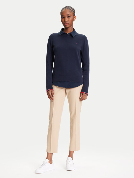 Свитер обычного кроя WW0WW44984 Tommy Hilfiger, синий — фото 2