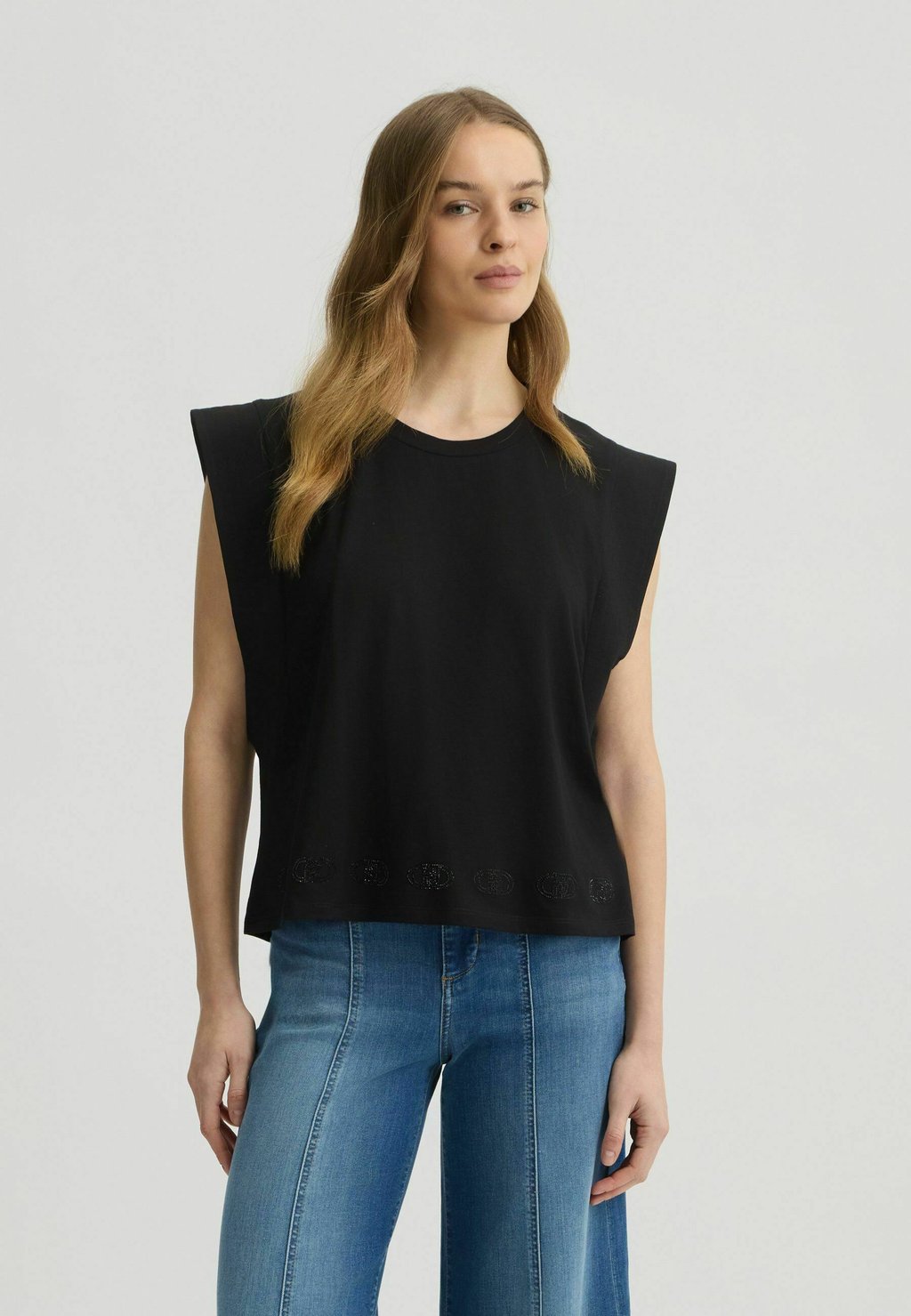 

Футболка с принтом LIU JO, черный