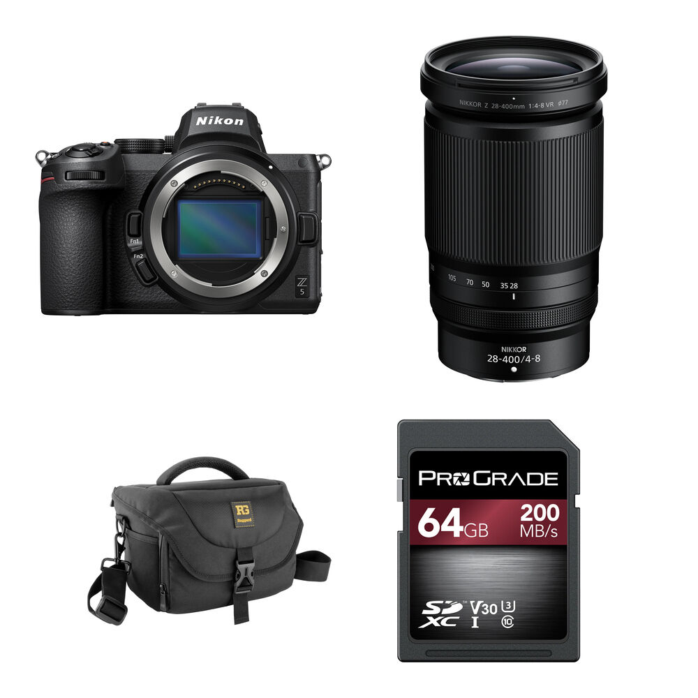 

Беззеркальная камера Nikon Z5 Mirrorless Camera with 28-400mm f/4-8 Lens and Basic