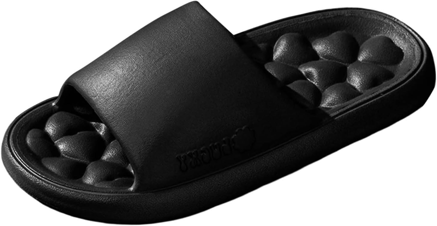 

Женские и мужские прочные тапочки для душа, дома, нескользящие, дышащие, с мягкой массажной подошвой, быстросохнущие, удобные, на плоской подошве, женские тапочки-носки Mukluk Generic, черный