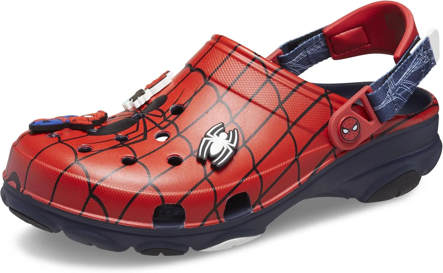 Мужские сабо Crocs с изображениями супергероев Marvel: Человек-паук, Черная пантера и Капитан Америка, деревянные сабо
