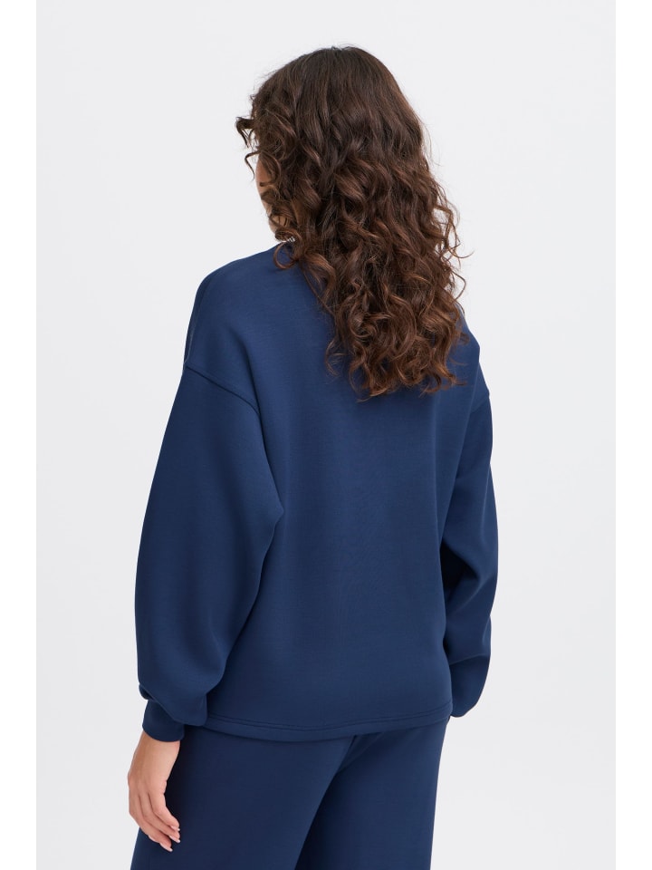 

Толстовка свободного кроя FRAURORA в темно-синем цвете Fransa