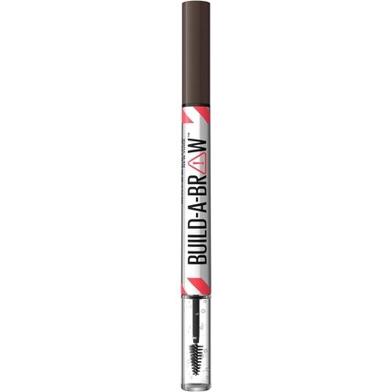 

Maybelline New York Build A Brow 2 в 1 Карандаш для бровей и фиксирующий гель Реалистичные, объемные брови Водостойкие, устойчивые к поту и размазыванию, 24 часа веганской формулы, оттенок 260, темно-коричневый