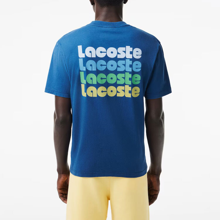 LACOSTE Мужская футболка, цвет Blue — фото 4