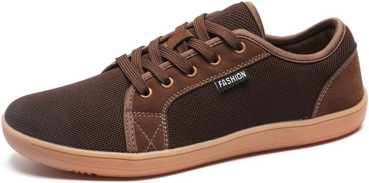 

Мягкие минималистичные обувь-тапочки для мужчин, босоножки с нулевым перепадом, дышащие, противоскользящие, на шнуровке Soft Time Toy, коричневый