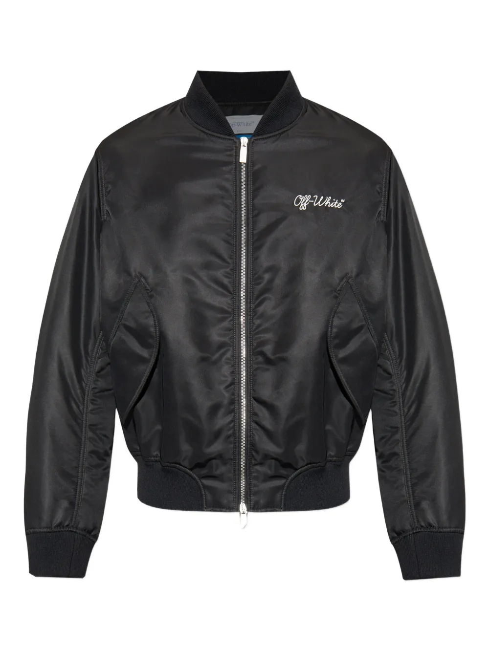 

Вышитый бомбер OFF-WHITE, черный