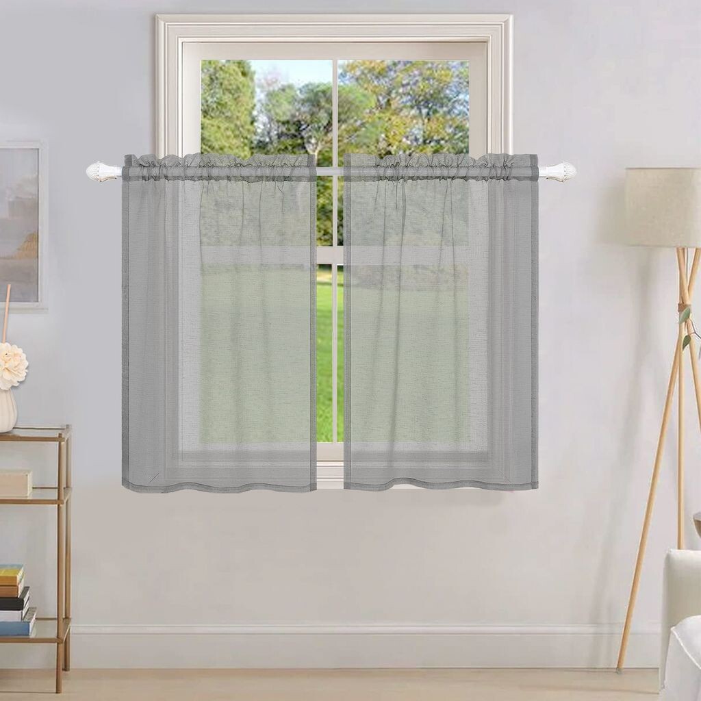 

Комплект из 2-х панельных штор, раздвижные шторы В x Ш 245 x 45 см, качество выгорания серого цвета, модерн с волнистым рисунком, прозрачные тележки для панелей, грузовые штанги, 20190418-2 lapamax