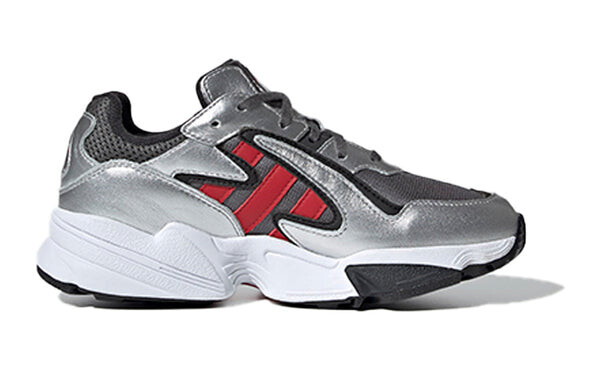 Кроссовки yung 96 chasm j Adidas, серый — фото 2