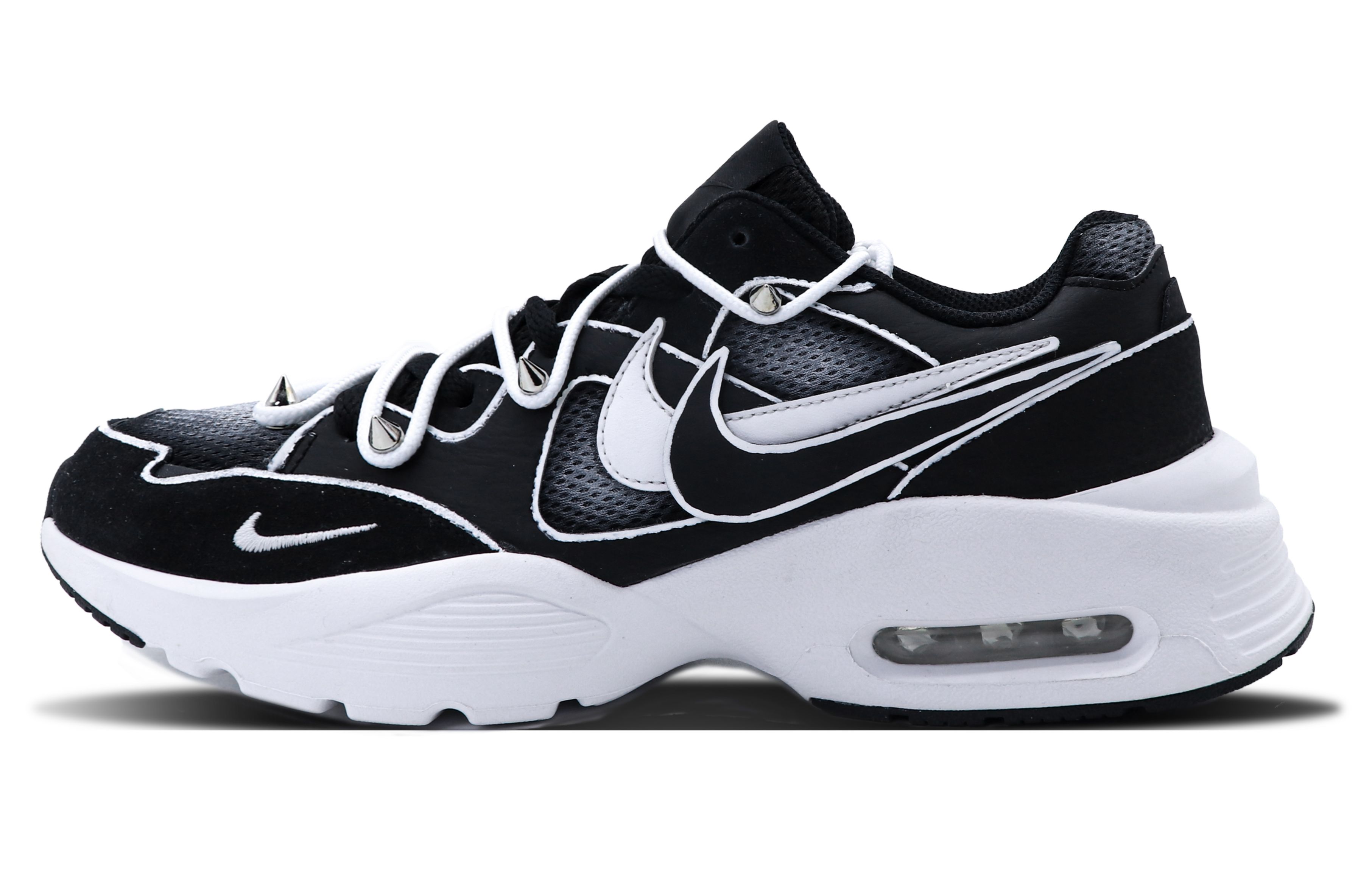 

Nike Кроссовки для марафона мужские Air Max Fusion с амортизацией, противоскользящей и износостойкой подошвой, низкие, черные, цвет Black