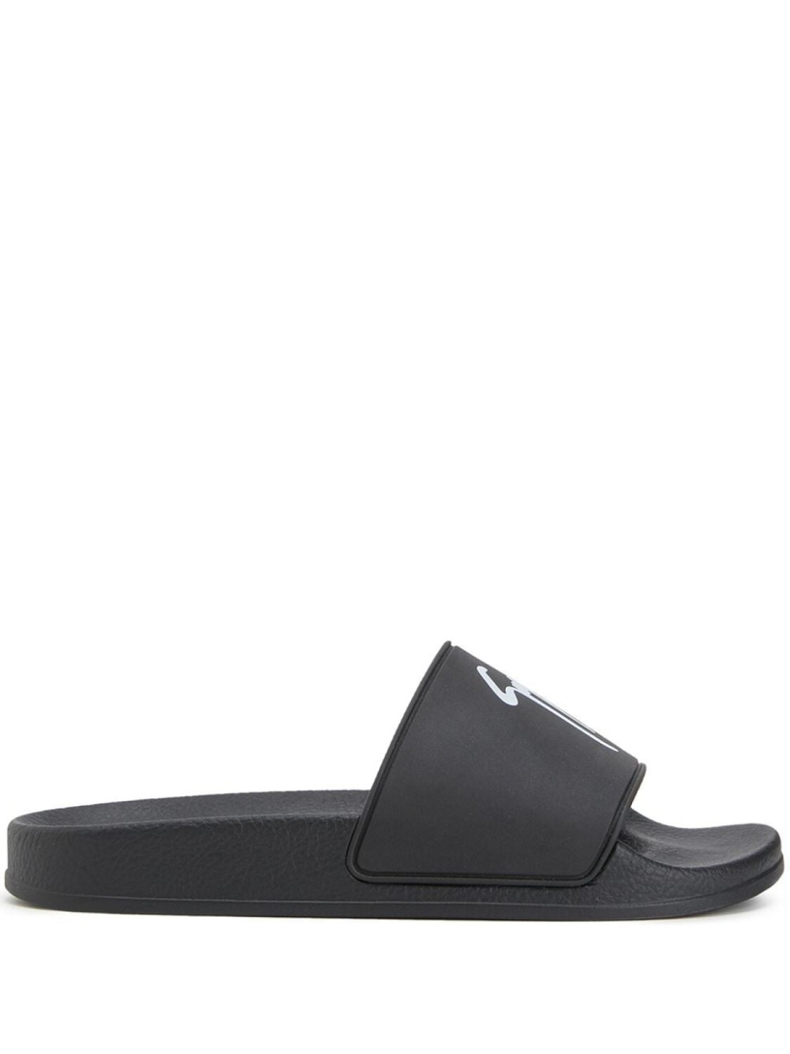

Giuseppe Zanotti шлепанцы Brett с логотипом, черный