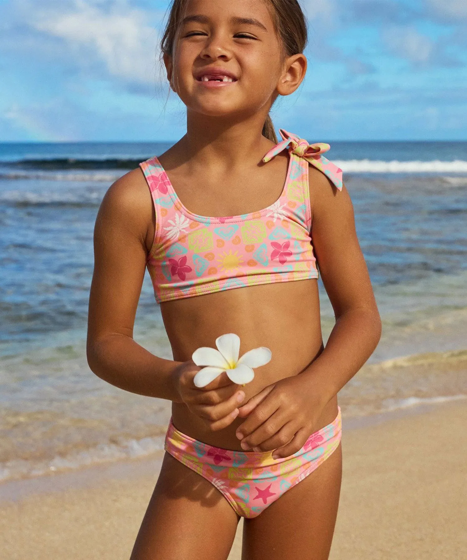 Детский купальник ROXY Kids CHECK TW BRALETTE ST [модель весна/лето 2026] / Детский бикини Roxy Kids (купальник)