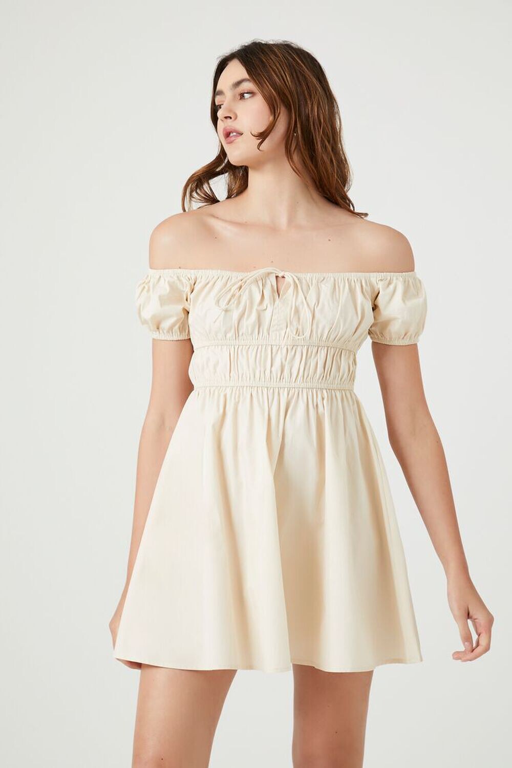 

Мини-платье с открытыми плечами Forever 21