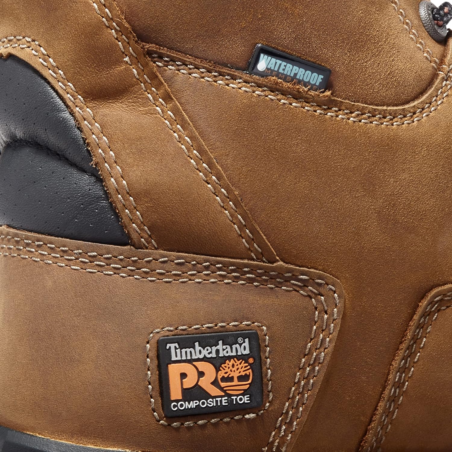 Timberland PRO мужские рабочие ботинки Boondock 8 дюймов с композитным защитным носком и водонепроницаемостью, Brown — фото 3