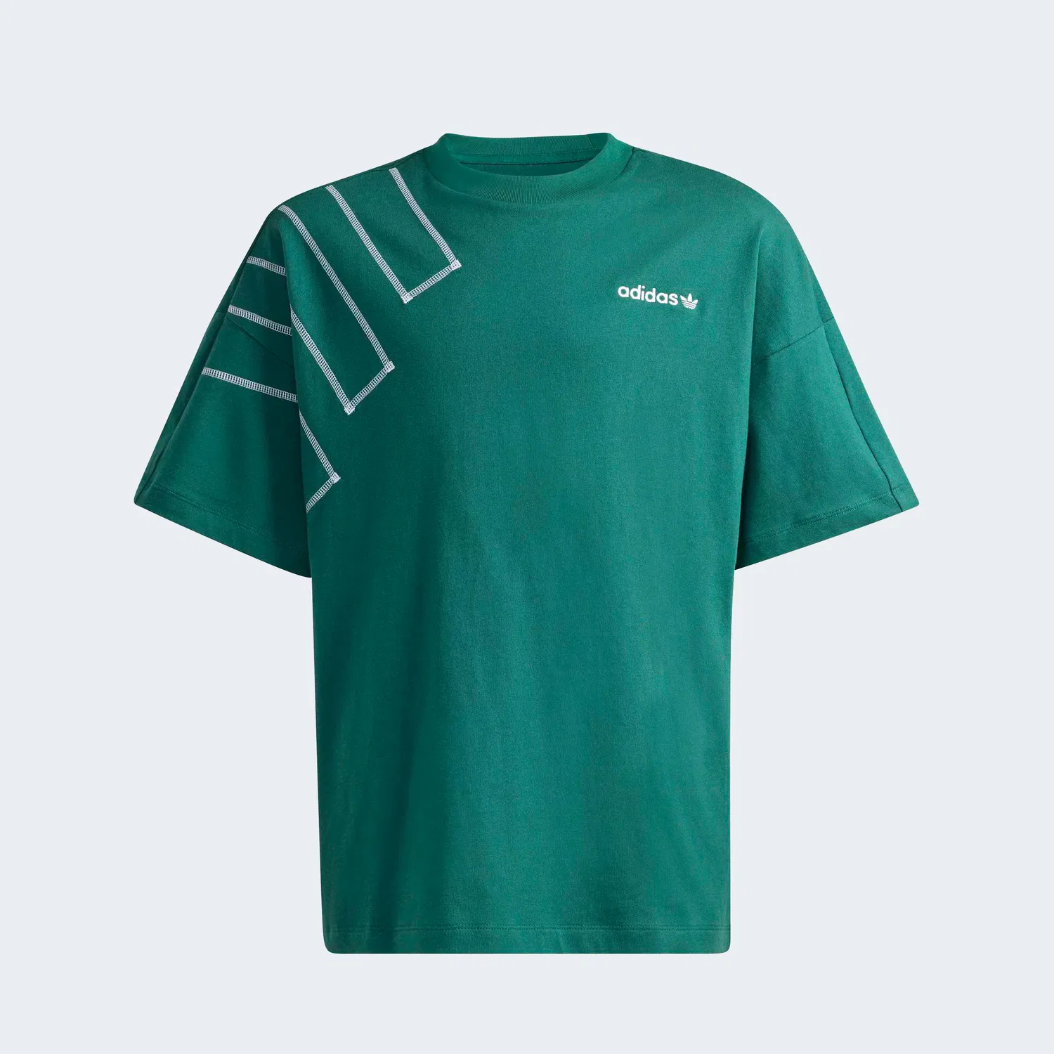 Футболка Adidas Originals изумрудного цвета — фото 2