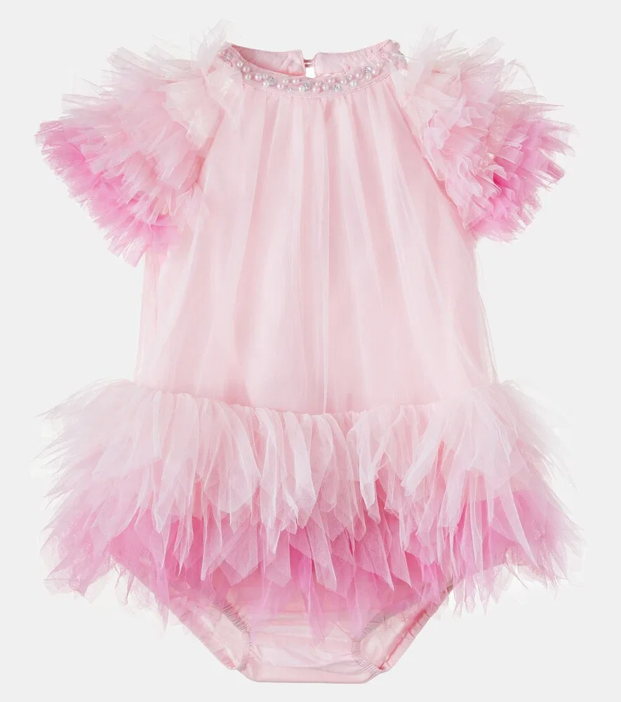Комплект Baby Ocean Ember: платье и панталоны Tutu Du Monde, розовый — фото 2