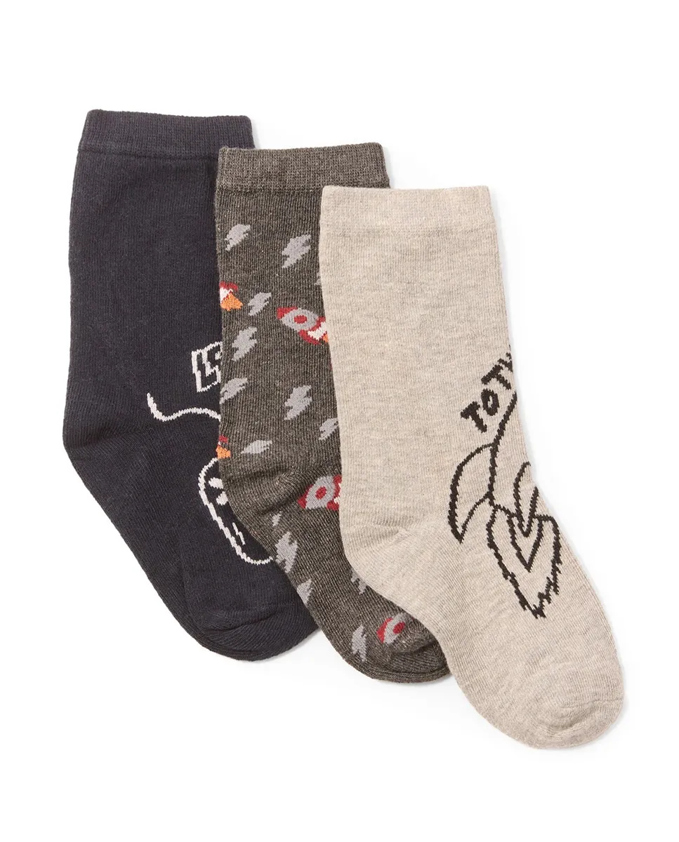 

Космические игровые носки Sfera, серый