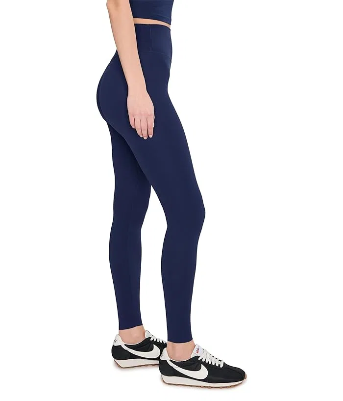 Легинсы с высокой талией Zenvy Gentle-Support Nike, Midnight Navy/White — фото 3