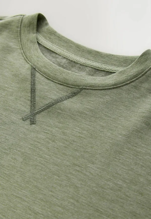 Обычная легкая, мягкая на ощупь толстовка с круглым вырезом Next, Sage Green — фото 4