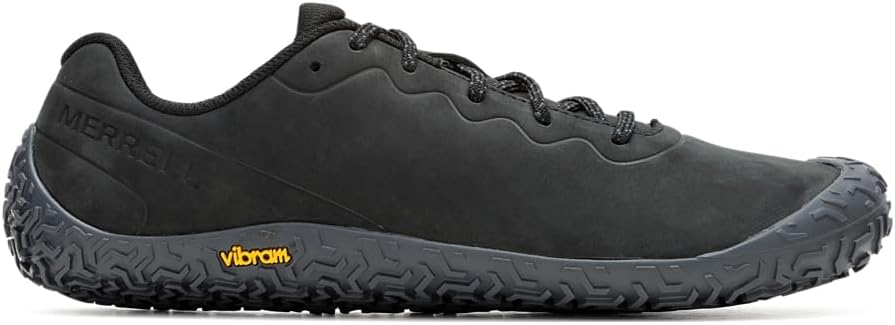 Мужские кроссовки для трейлраннинга Merrell Vapor Glove 6 из кожи, черный — фото 2