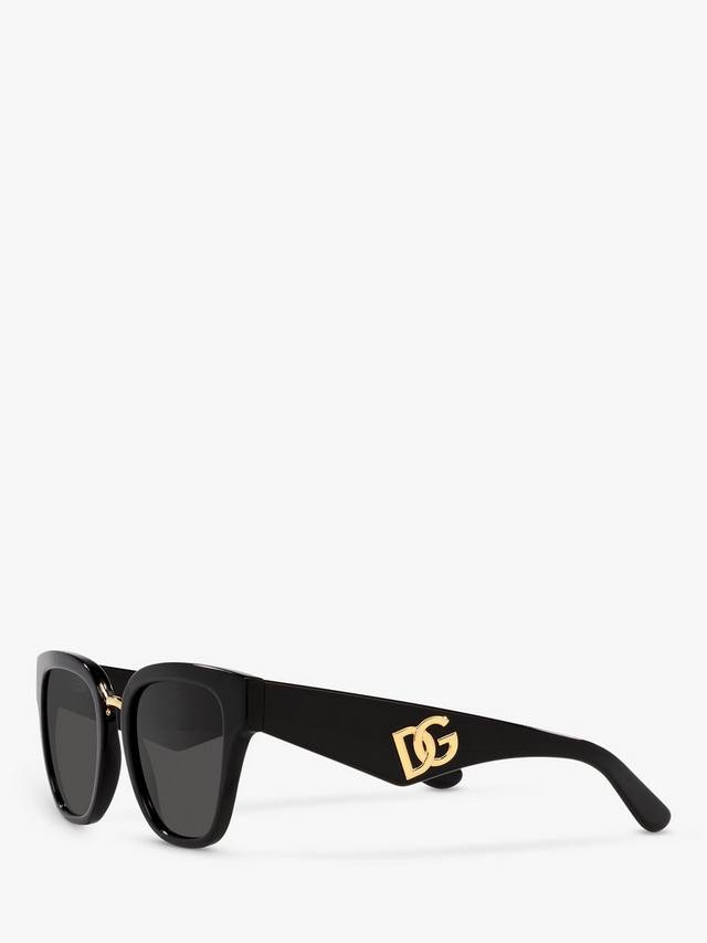 DG4437 женские солнцезащитные очки Butterfly Dolce & Gabbana, Black — фото 2