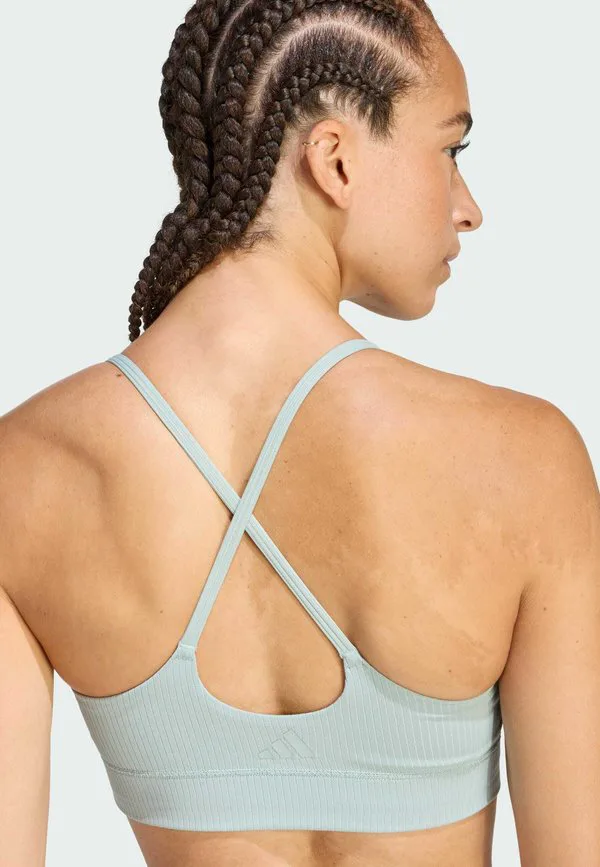 Спортивный бюстгальтер all me long line с легкой поддержкой Adidas Performance, Sage — фото 3