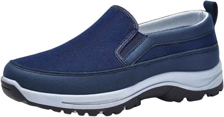 

Мужские кроссовки Комфортные плоские дышащие походные кроссовки Легкие походные и повседневные обувь для вождения Generic, синий