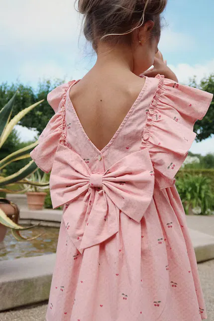 Платье с воланами EVIA FRILL DRESS Konges Sløjd, розовый