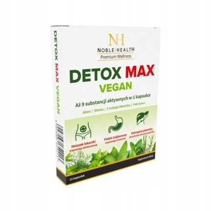 

Noble Health Detox Max Vegan 21 капсула