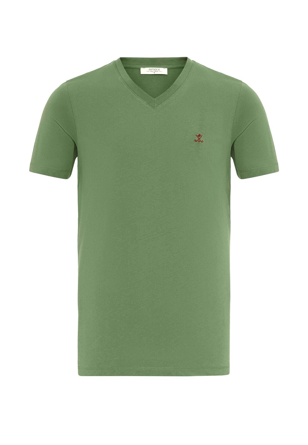 

Базовая футболка BENARD V NECK SHORT SLEEVE REGULAR FIT Antioch, светло-зеленый