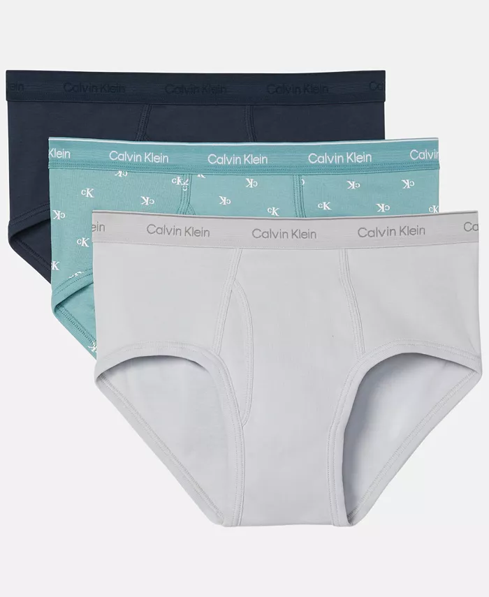 

Комплект из 3 классических хлопковых трусов для мужчин Calvin Klein, мультиколор
