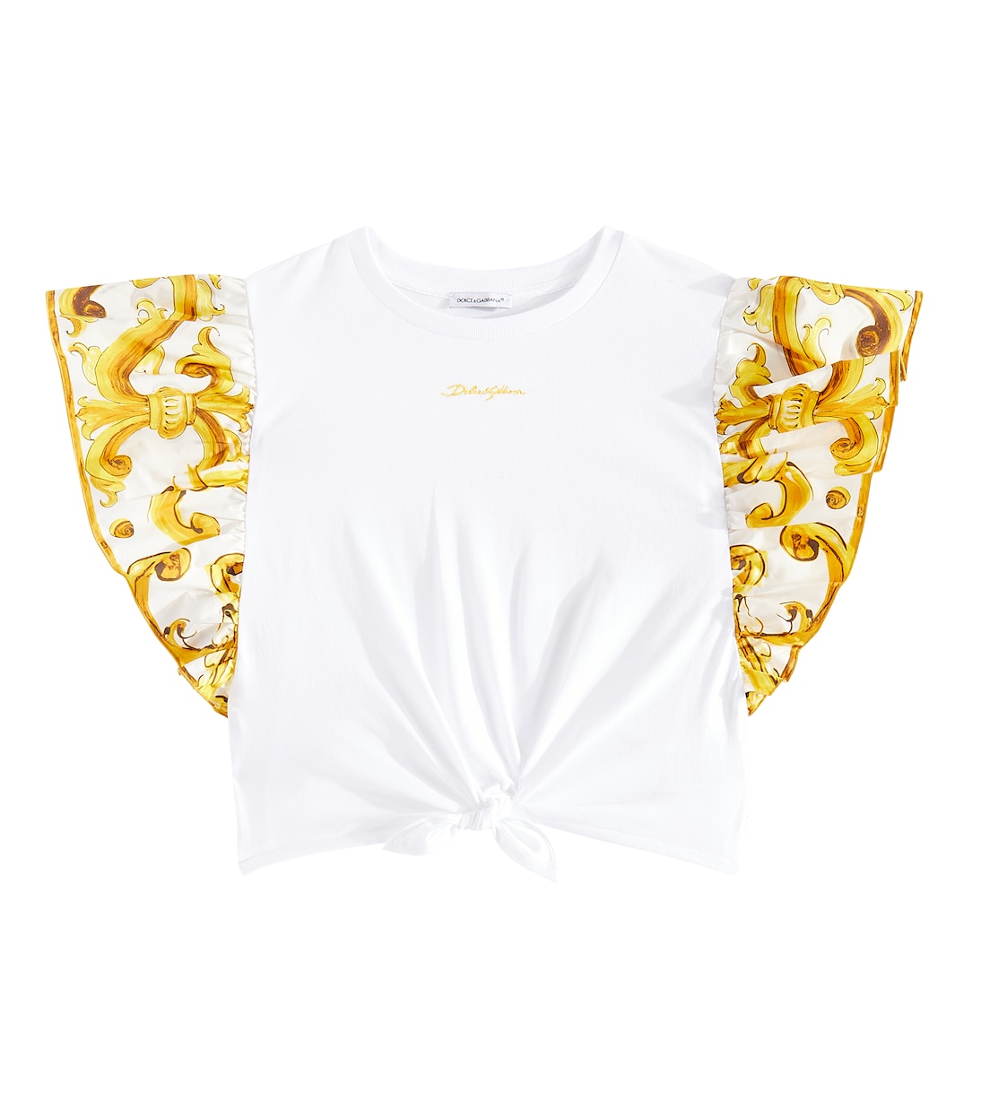 

Футболка из хлопка с принтом Dolce&Gabbana Kids, Variante Abbinata