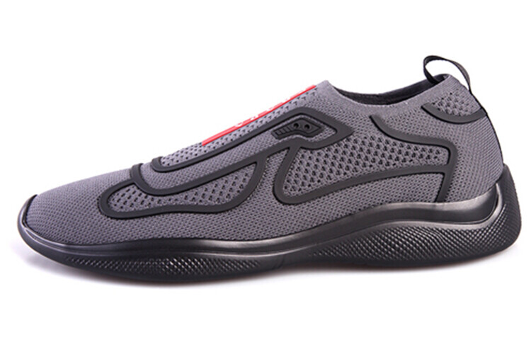 

Кроссовки Prada America's Cup Slip On, черный